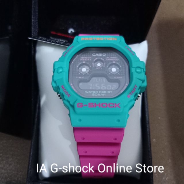 Casio G SHOCK DW-5900-DN-3JF (Japan Set) Tapak kucing pink 100