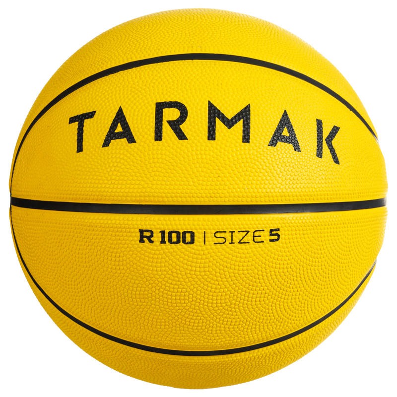 Tarmak Resist 100 Rubber Basketball Size 7 Good Durability with