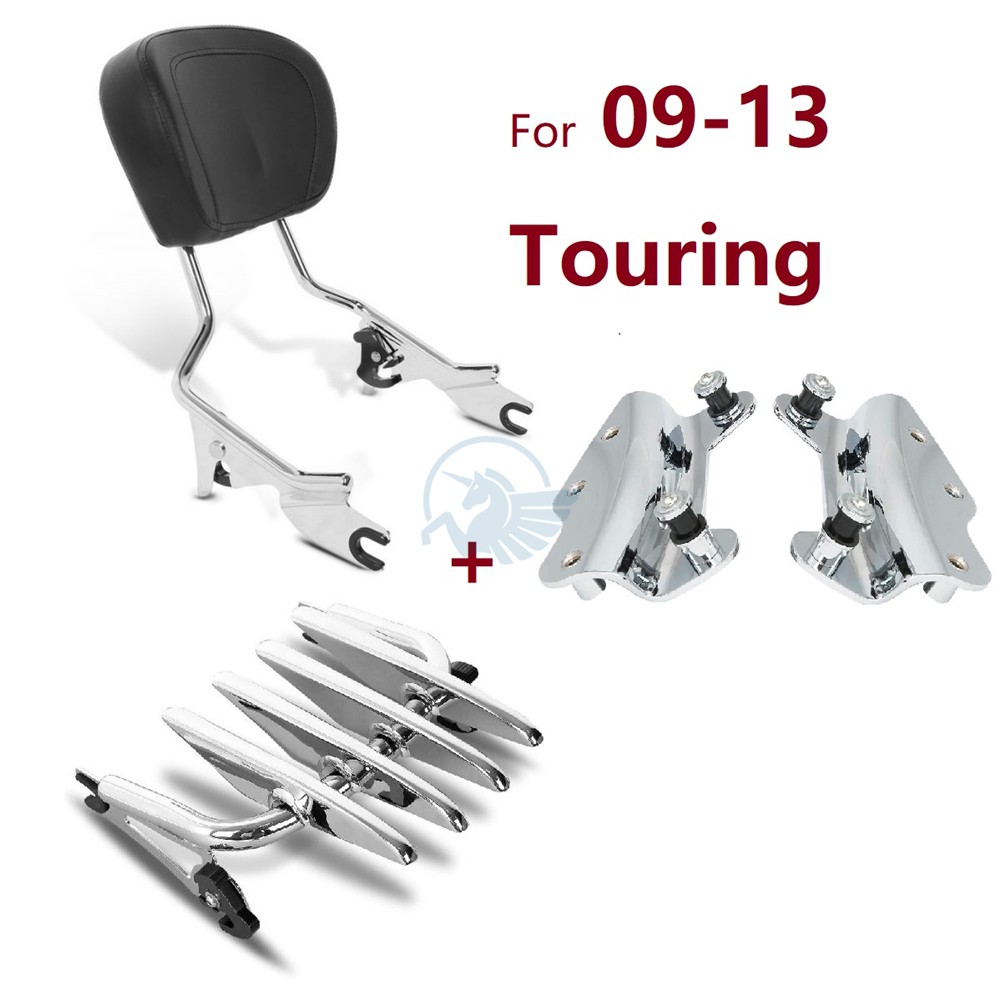Quick-Release Motorcycle Sissy Bar Backrest – Compatible With Harley Touring Models