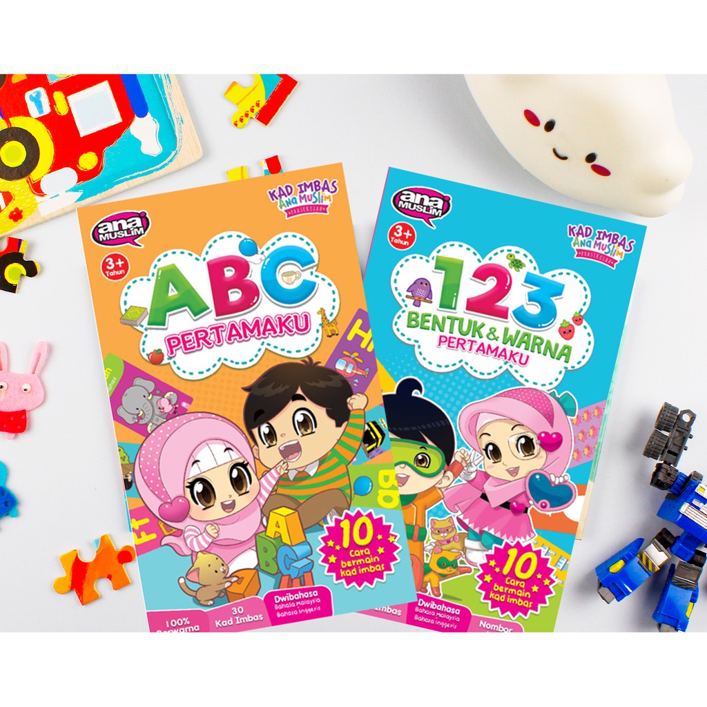 (MURAH KOMBO)KAD IMBAS ANA MUSLIM ABC 123 AKADEMIK TERAS AWAL BACA ...