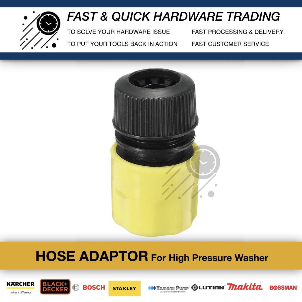 [FASTNQUICK] WATER FILTER HOSE ADAPTOR ORING BLACK DECKER KARCHER BOSCH