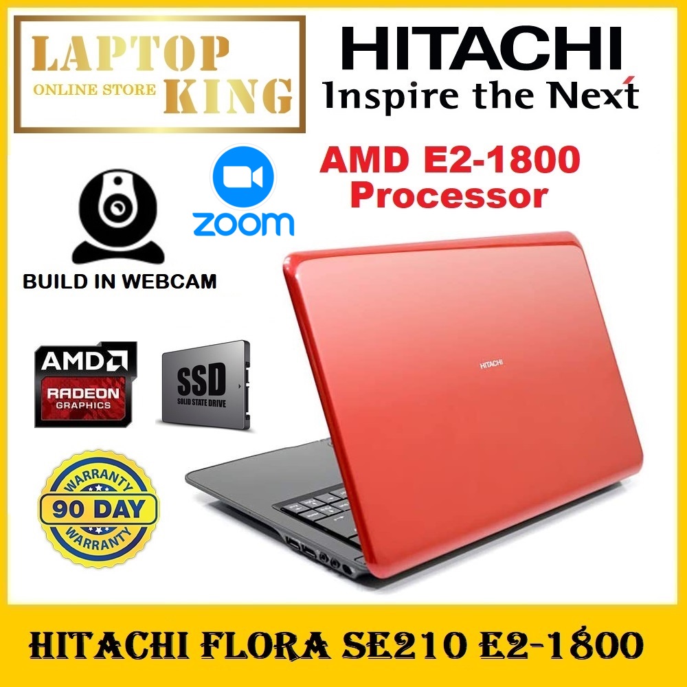 Hitachi Flora SE210 E2-1800 4GB 128GB 13inch laptop [ultrabook/slim  notebook/gaming laptop] | Shopee Malaysia