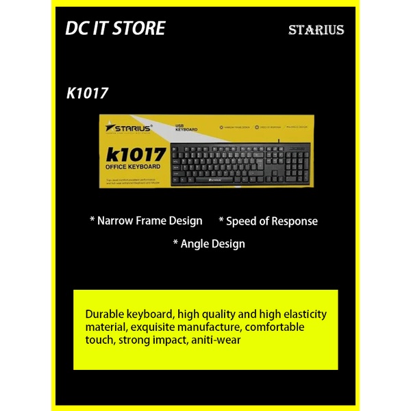 Starius k1017 - USB Keyboard | Shopee Malaysia