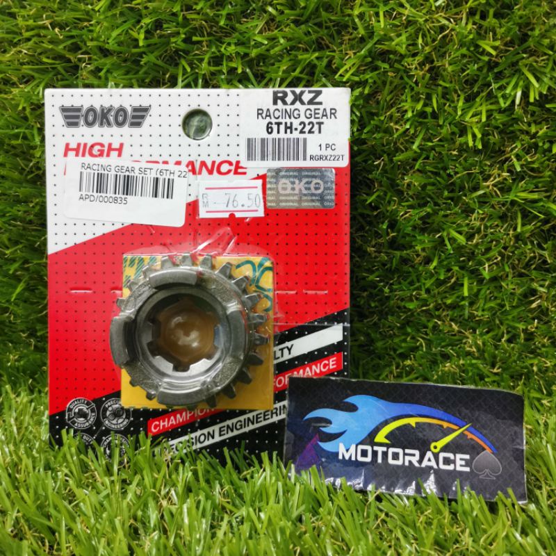 OKO RACING GEARBOX GEAR 6TH 22T YAMAHA RXZ | Shopee Malaysia