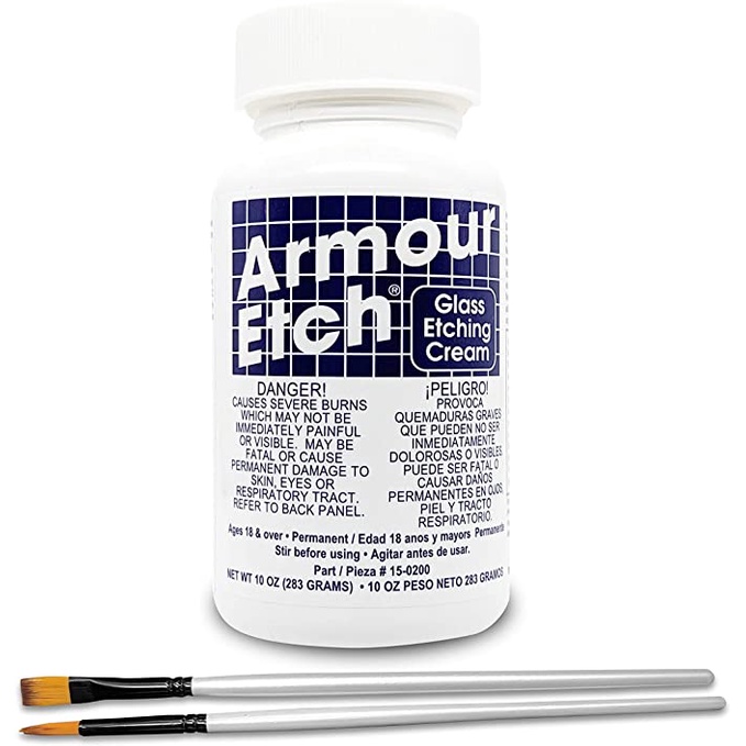 Armour Etch Cream Glass Etching Cream Kit Create Permanently Etched