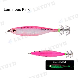 Luminous Shrimp Fishing Lure, Hard Bait Luminous Squid Jig Sea