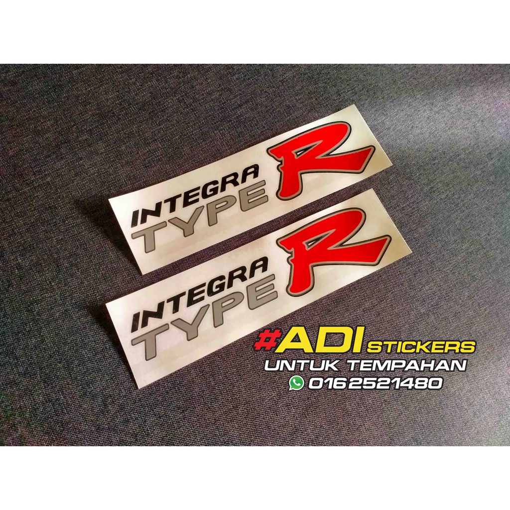sticker integra type R dc5 #sticker #dc5 | Shopee Malaysia
