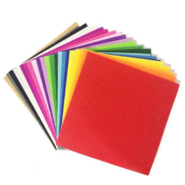 🇲🇾R.STOCK in M'sia🇲🇾40pcs 10cm x 10cm+- 1mm felt fabric cloth kain flat ...