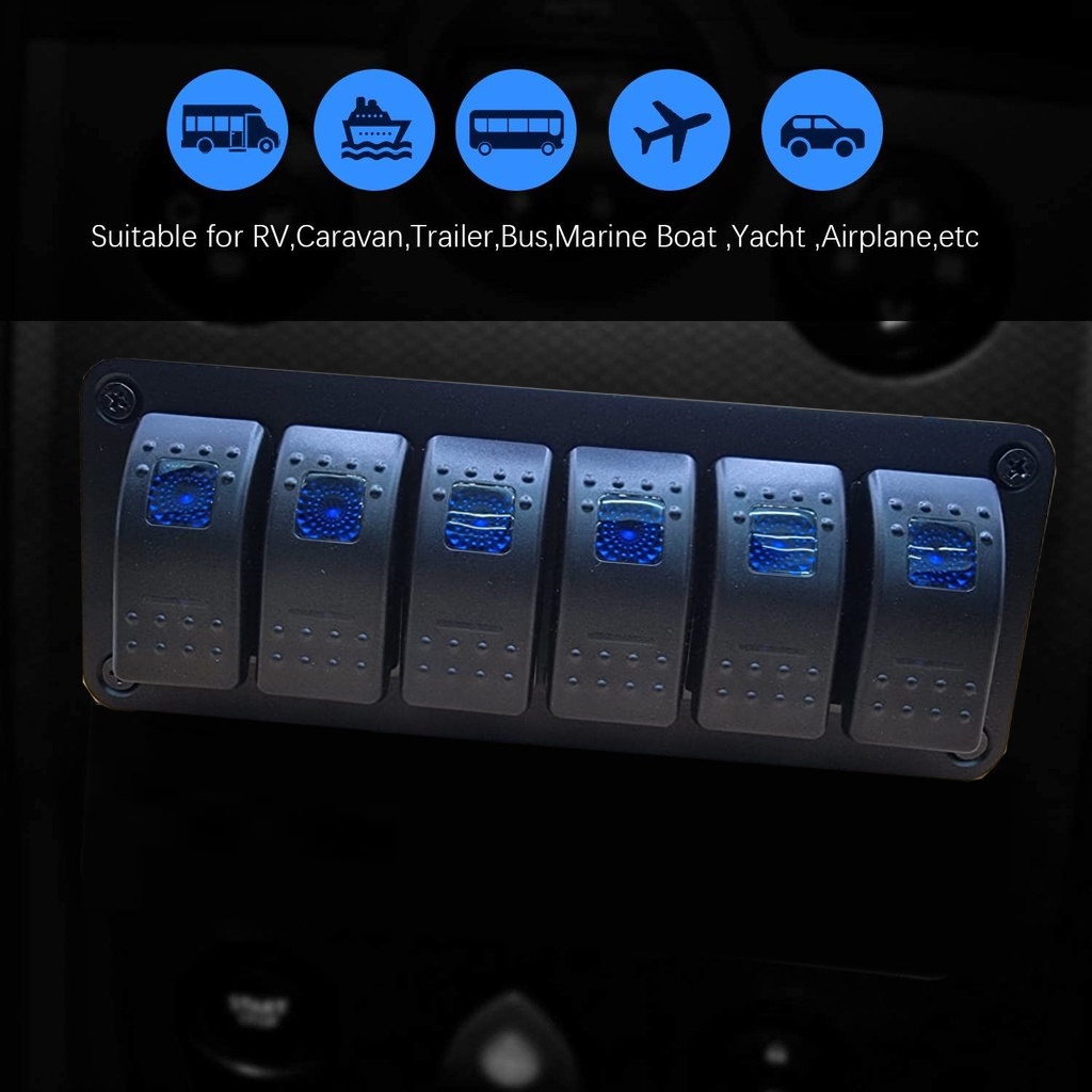 ROCKER SWITCH Boat Car Marine Rocker Switch Panel WITH USB PORT AND