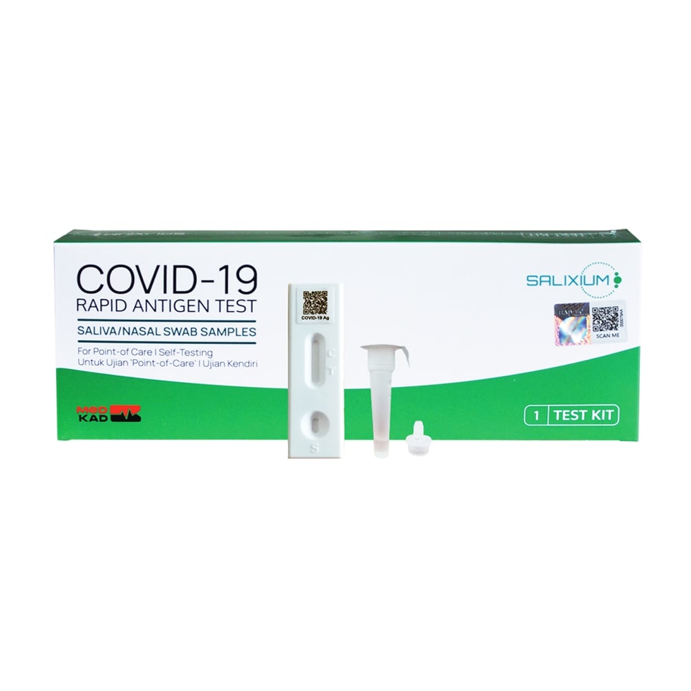 Salixium Covid19 Saliva Antigen Rapid Test Kit [MDA approved] Shopee