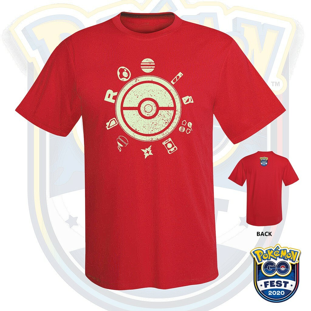 T Shirt Pokemon GO Fest 2020 Official Logo Regular Crew Neck Shirt for ...