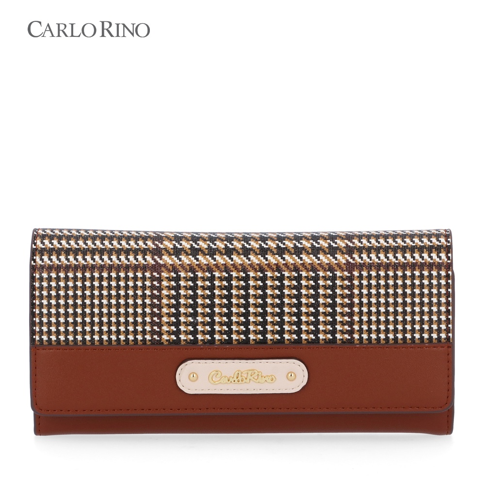 Carlo Rino Medium Brown Patterns of Movement Long Wallet II | Shopee ...