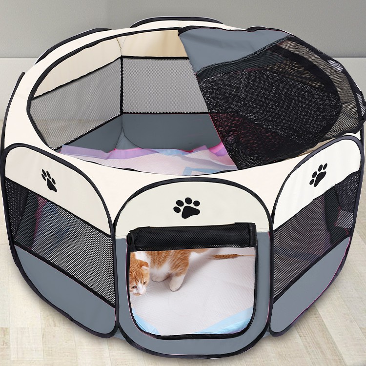 Portable folding shop pet tent