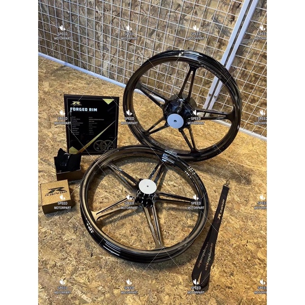 Rapido Forged Rim RF505 Y15ZR Titanium Black (one set only) | Shopee ...