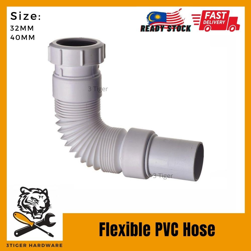 (Ready Stock) Flexible PVC Pipe for Plumbing Faucet Basin / Kitchen ...