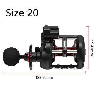 KastKing ReKon Line Counter Trolling Fishing Reel Round Baitcasting Reel  Graphite Body 3+1 BBS Drum Reel