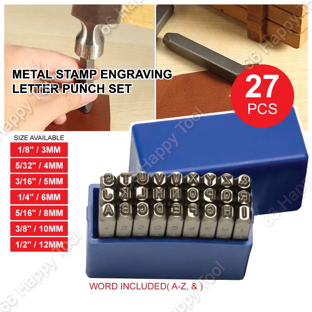 Huge hotsell 8mm 5/16 Metal Alphabet stamps letters numbers for hand word or Initial stamping