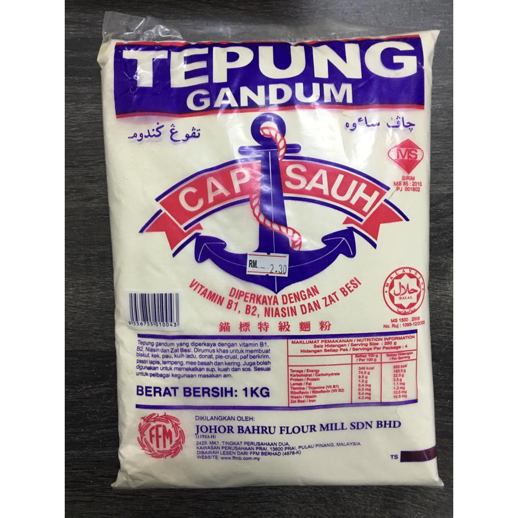 Tepung Gandum Cap Sauh 1kg | Shopee Malaysia