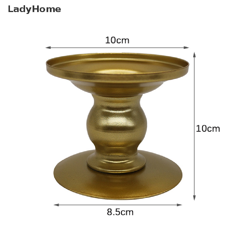 (hotsale) Iron Black Gold Plated Candle Holders For Wedding Party