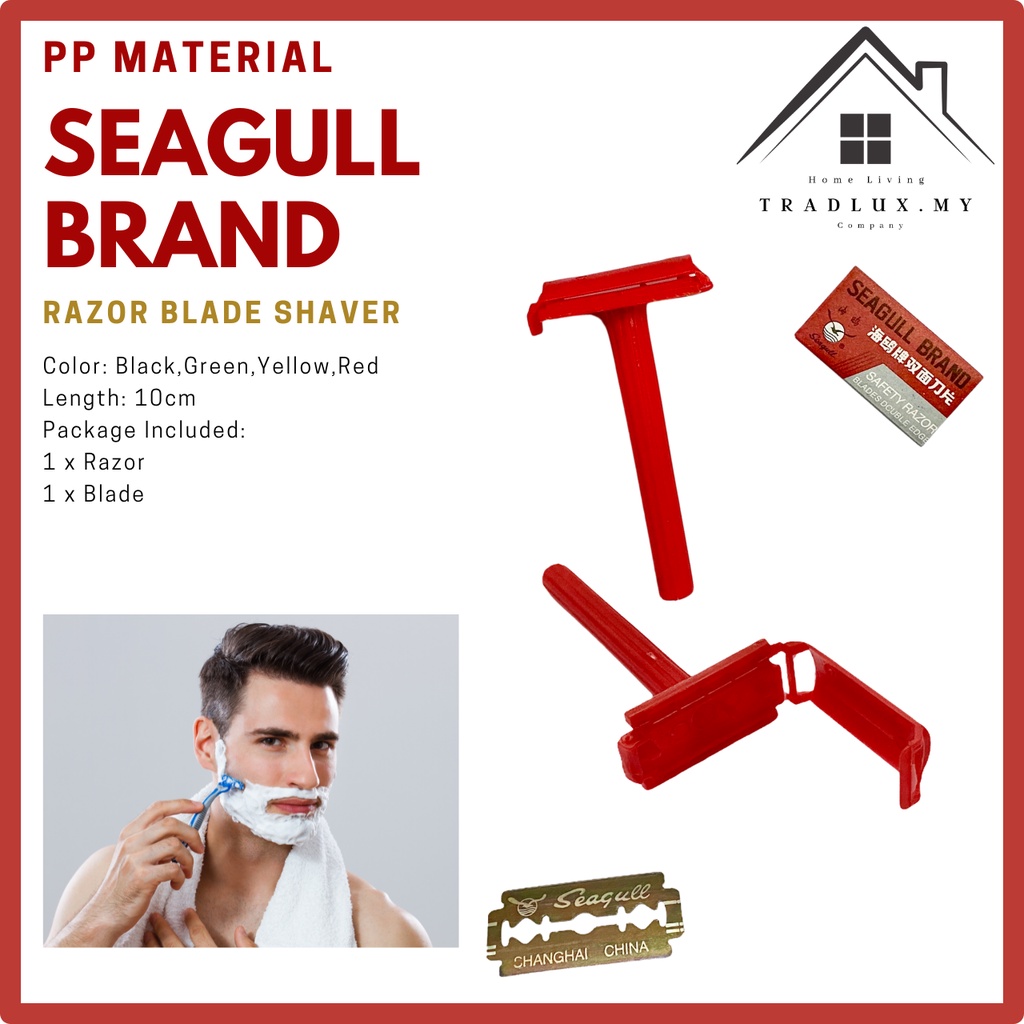 Seagull brand double edge traditional Razor blade Shaver | Shopee Malaysia