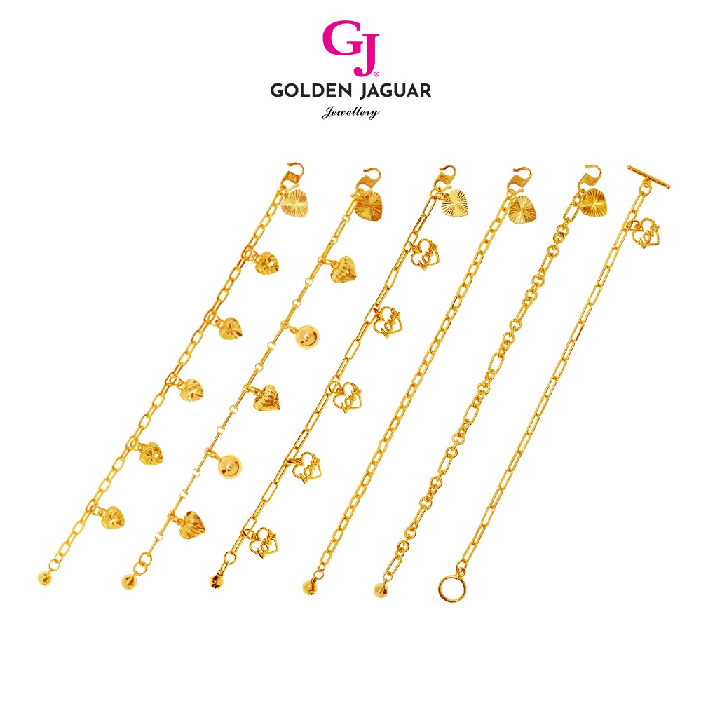 GJ Jewellery Emas Bangkok Emas Korea 24k Gold Plated Bracelet Gelang