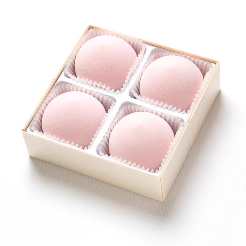Peach Mochi Makeup Sponge Smart Blender Softest Foundation Puff Wet/Dry