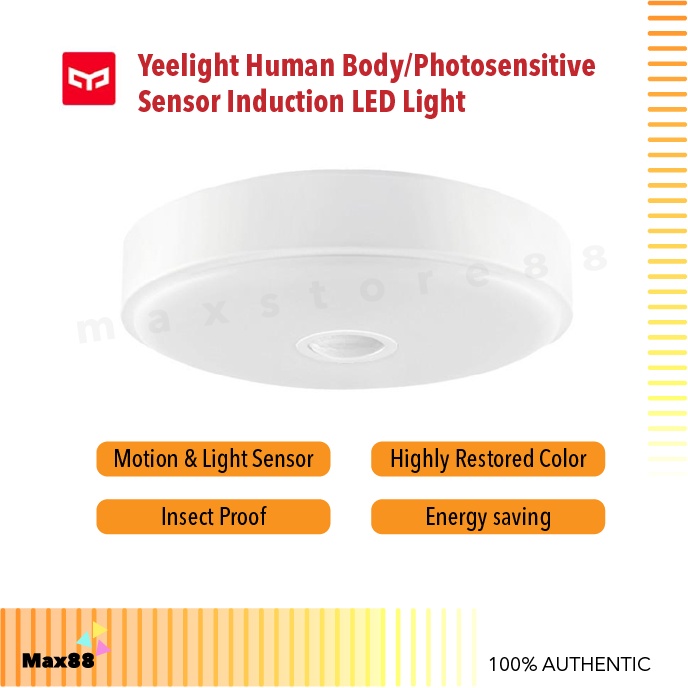 Yeelight Crystal Sensory Ceiling Light Mini - YLXD09YL Motion Sensor ...