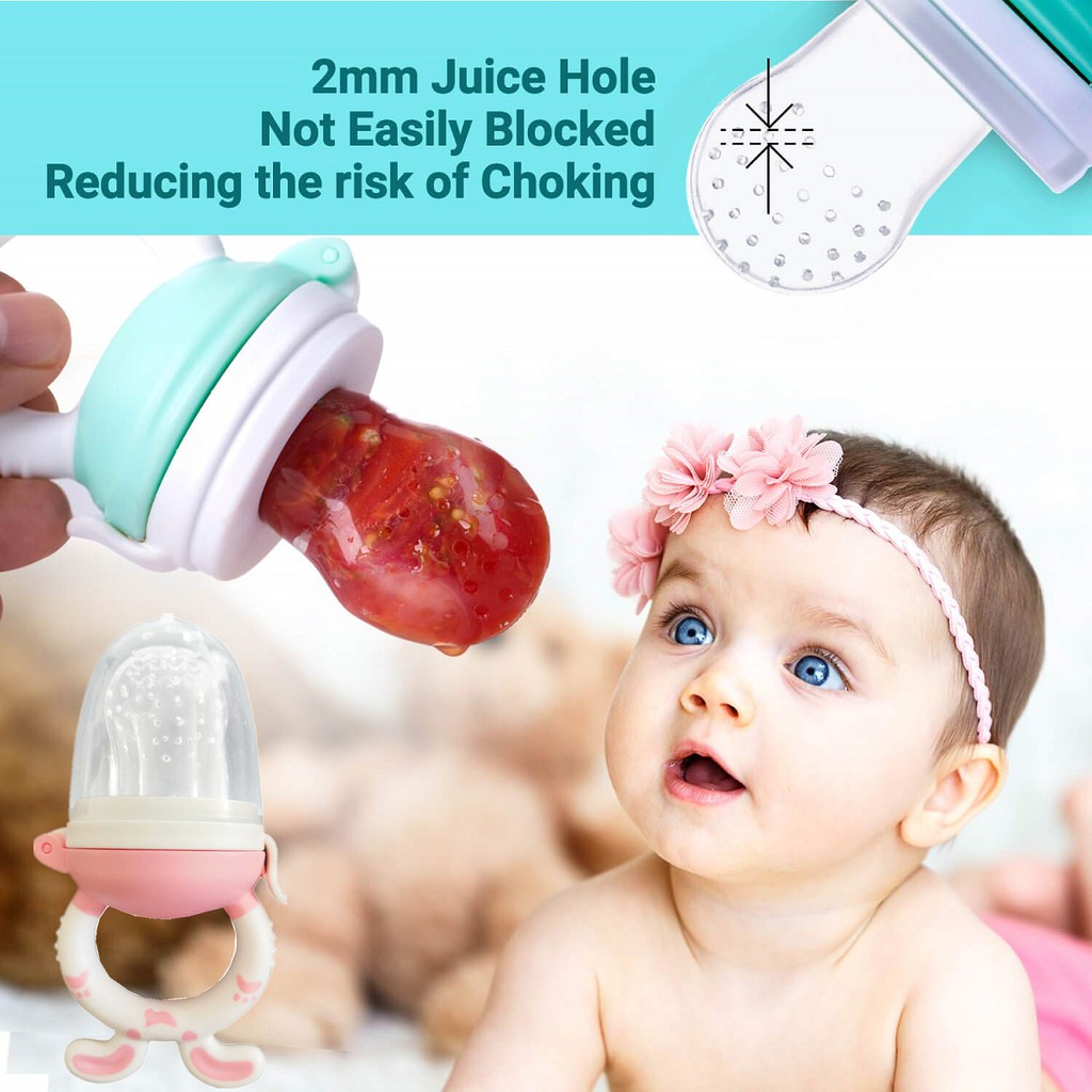 Fruit Feeder Baby Pacifier Fresh Food Fruit Nipple Feeder Nipple Baby