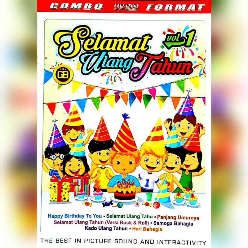 Caset (D.V.D) VIDEO Music Song BIRTHDAY Party - HAPPY BIRTHDAY TO YOU