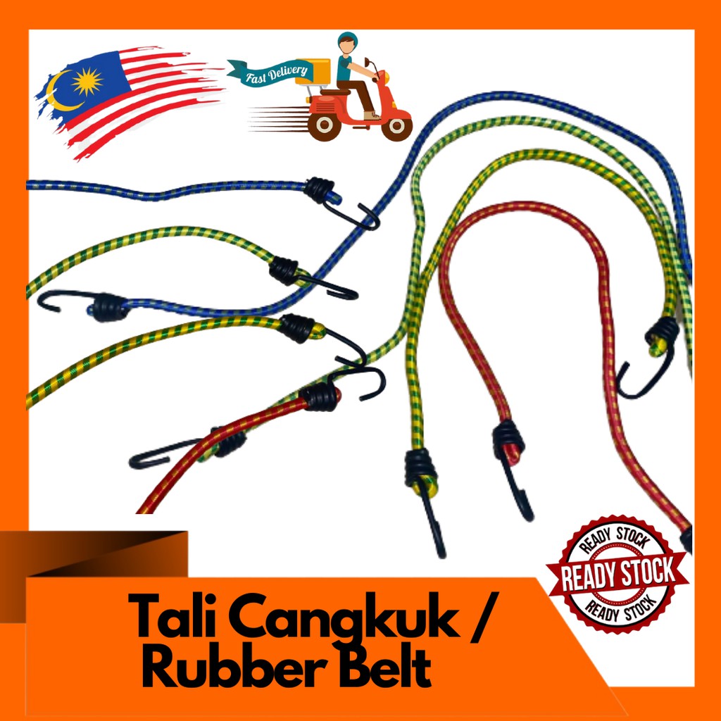 Tali Getah Cangkuk Pengikat Motor Beg Foodpanda GrabFood Rubber Belt ...