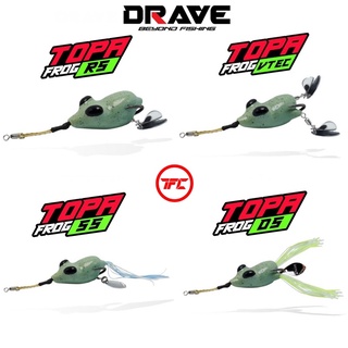 DRAVE Topa Frog DS RS SS GR Vtec Double Blade Single Skirt Rubber Soft Lure  Bait Snakehead