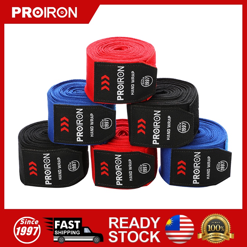 【REDAY STOCK】PROIRON Boxing Hand Wrap Wraps MMA Muay Thai Kick Boxing ...