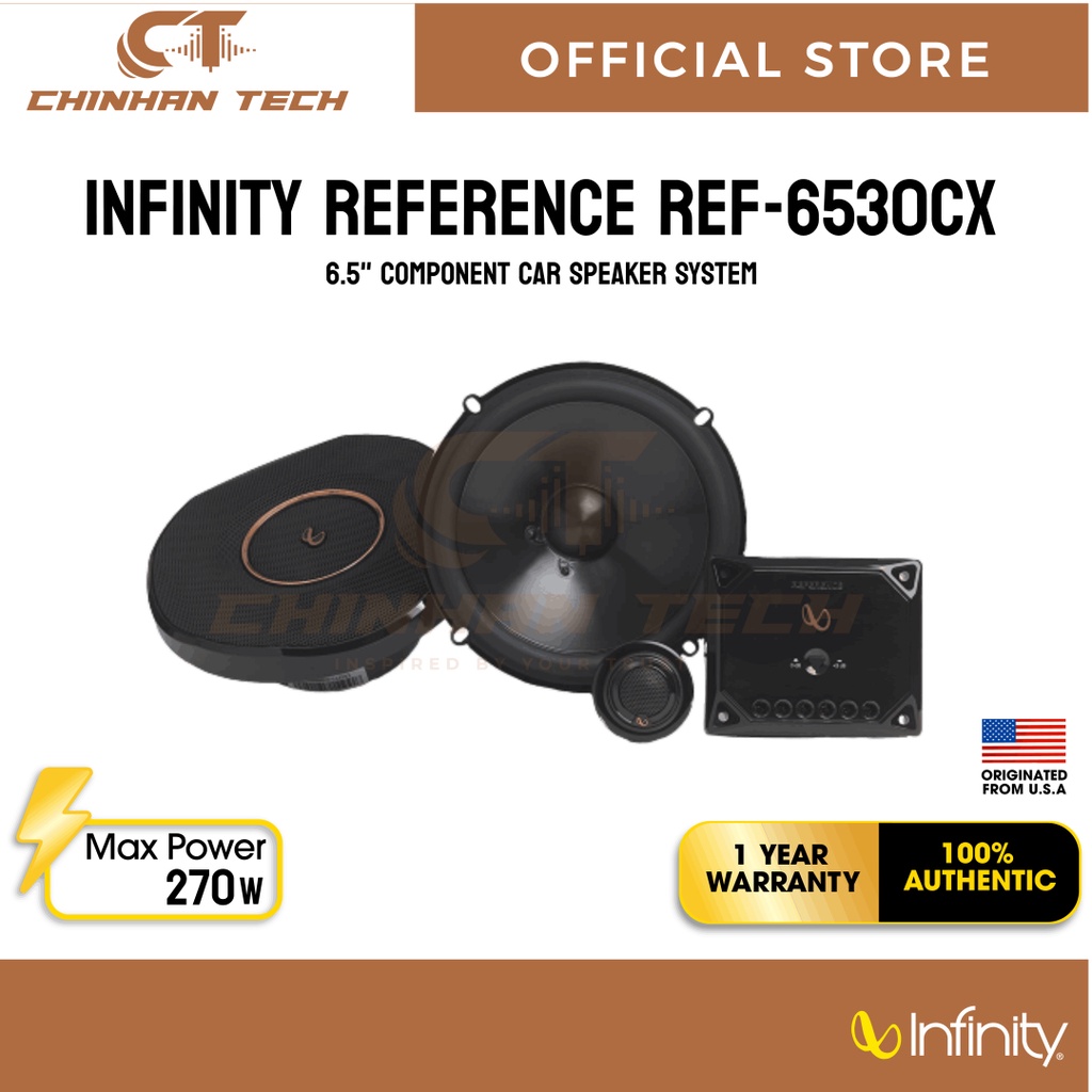 Infinity Reference Ref-6530CX 6-1/2" Component Car Speaker System ...