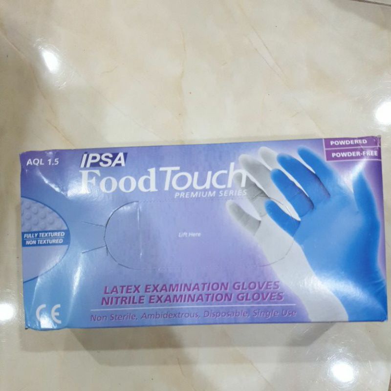 IPSA Food Touch Premium Series Nitrile Disposable Powder-Free Hand ...