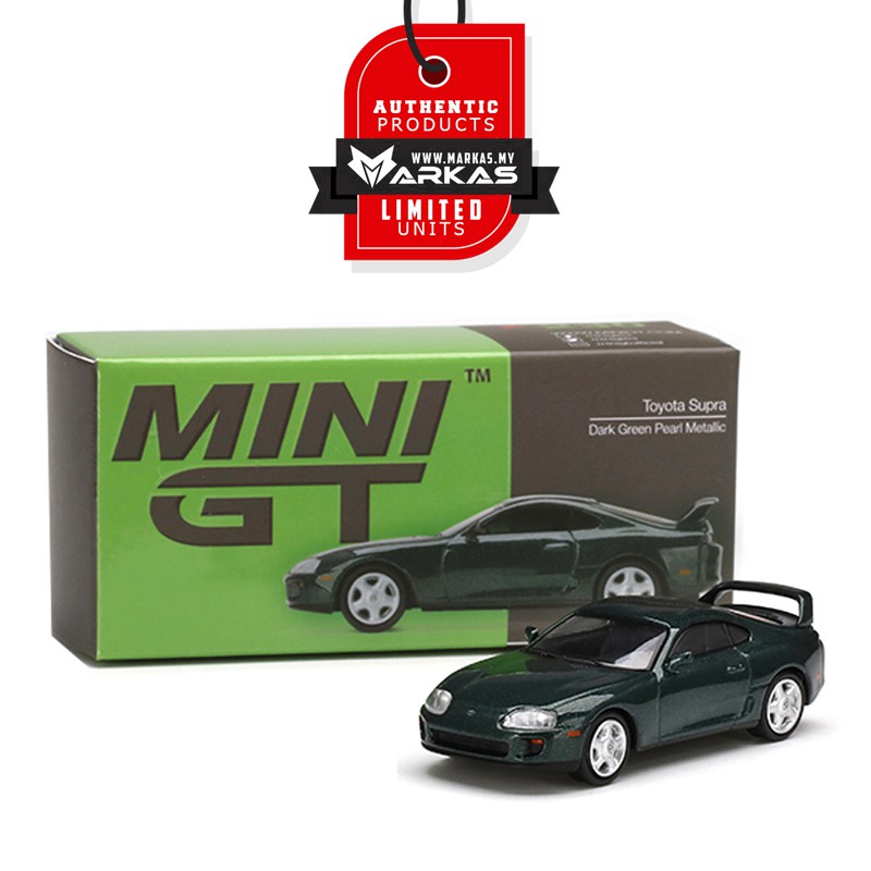(SEALED FOC PROTECTOR) MINI GT 1/64 #230 TOYOTA SUPRA DARK GREEN PEARL ...