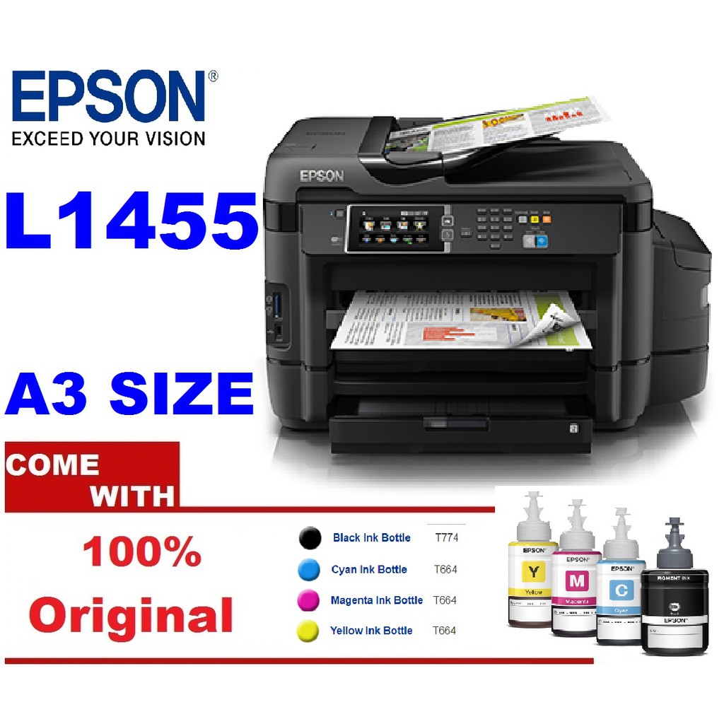 Epson Printer - EcoTank L1455 A3 Wi Fi Duplex Multifunction