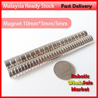 1pcs 10mm*3mm/5mm - Super Strong Round Magnets with Hole - Rare Earth Neodymium / Super Strong Magnet