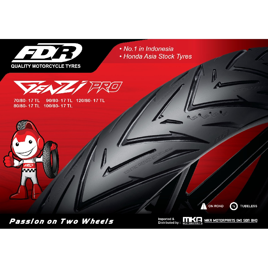 FDR TYRES MOTORCYCLE GENZI PRO 17INCH | Shopee Malaysia