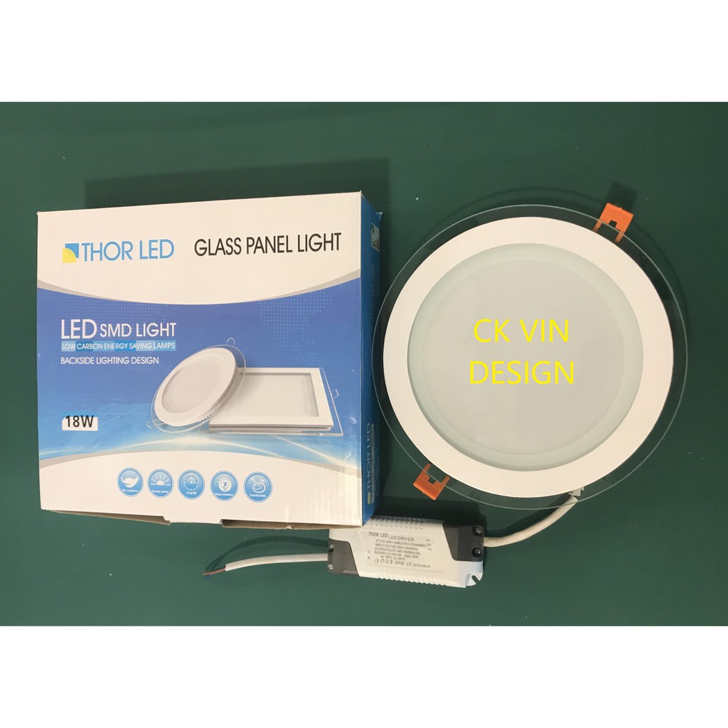 THOR ROUND SHAPE WITH GLASS SIDE LED DOWNLIGHT 6 INCH 18 WATT BY 3 ...