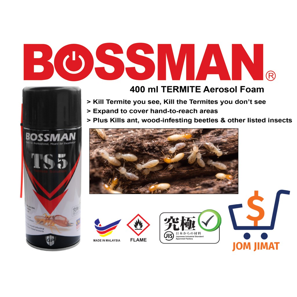 Bossman Termite Foam Spray 400ml Ts5 Shopee Malaysia