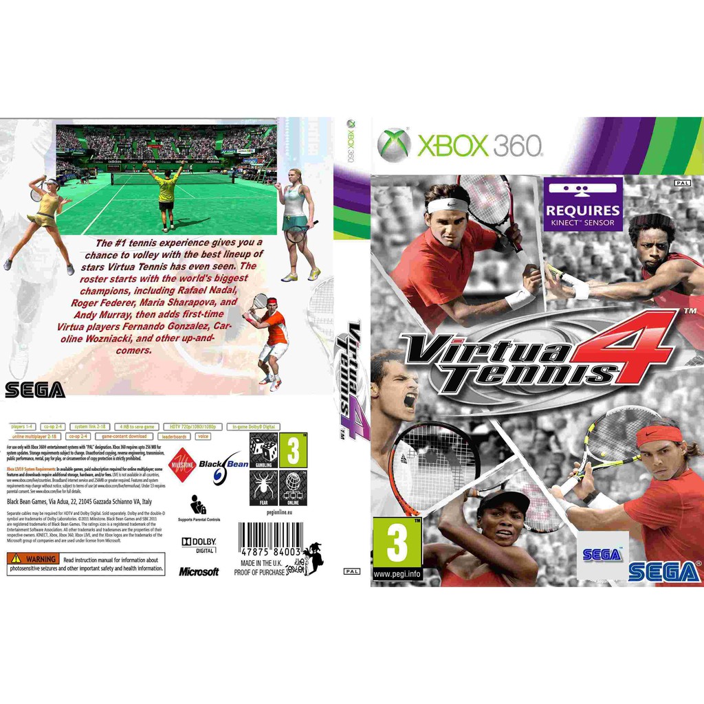 XBOX 360 Virtua Tennis 4 | Shopee Malaysia