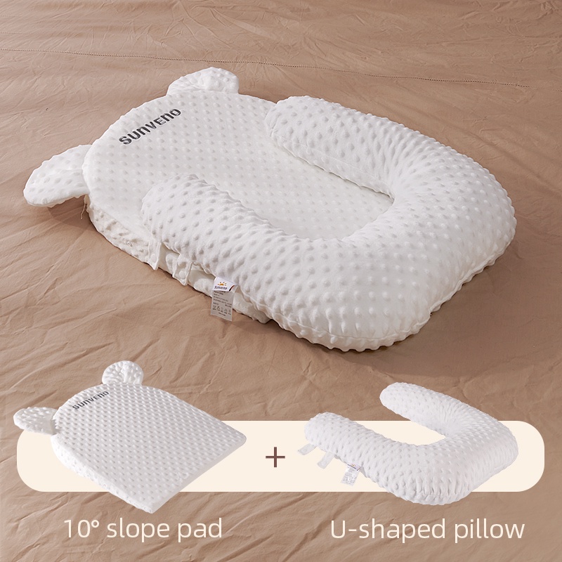 Sunveno Portable Baby Anti Spill Milk Pillow Newborn Baby Feeding