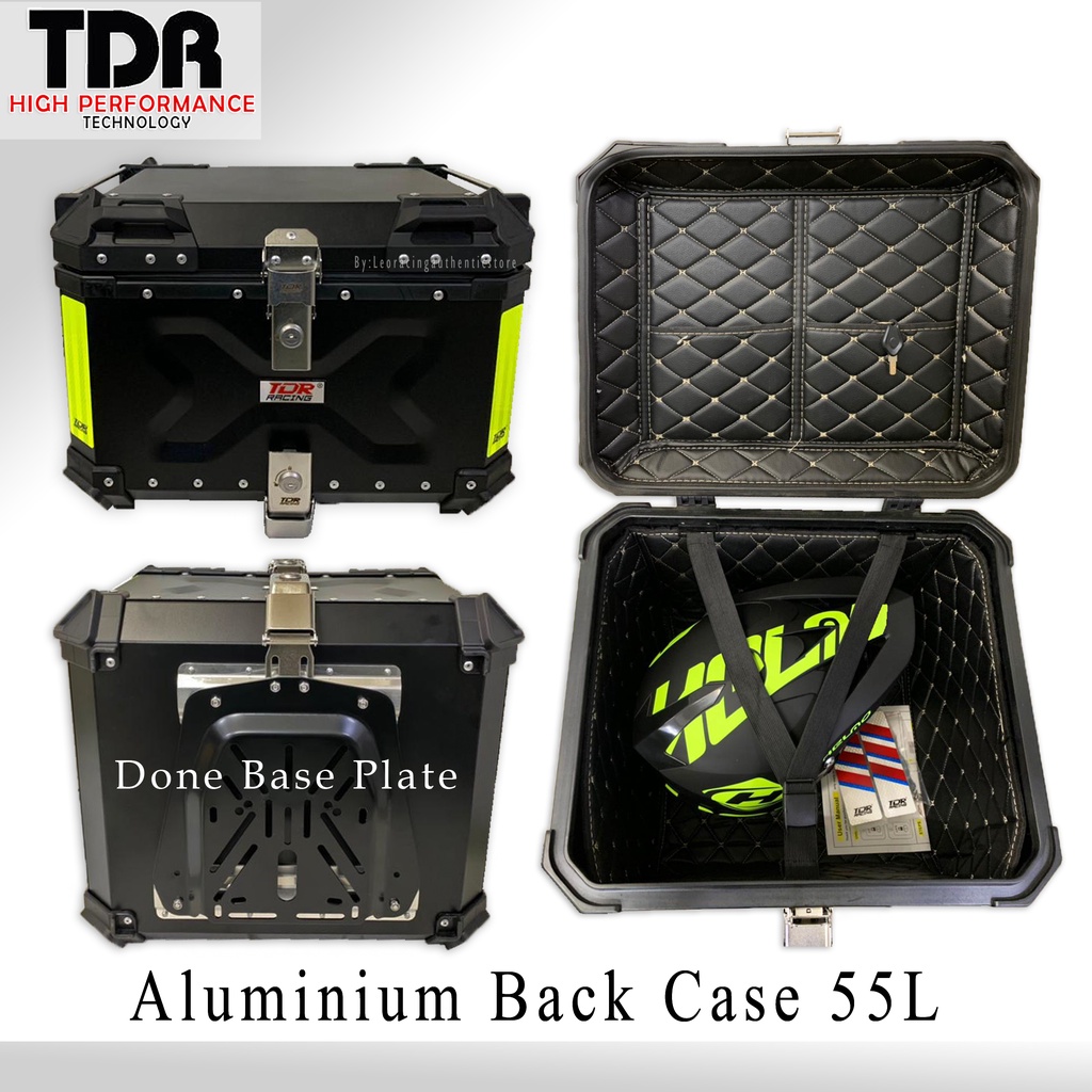 [READY STOCK] 55Litre TDR RACING X-DESIGN ALUMINIUM BACK CASE (BLACK ...