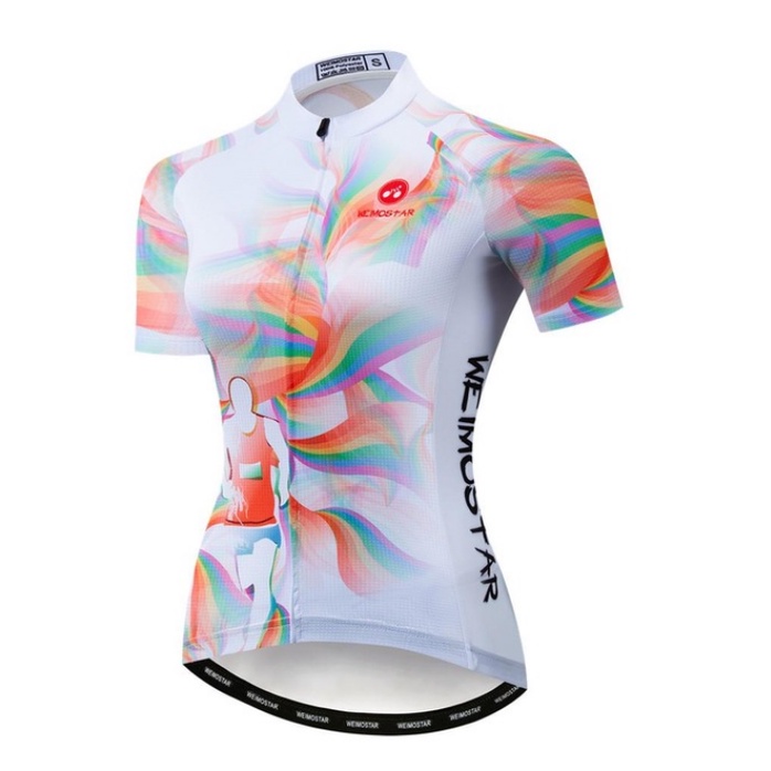 Stock 2022（COD) Off-road Summer MTB Fun To Paint Women's Tops with Zip ...