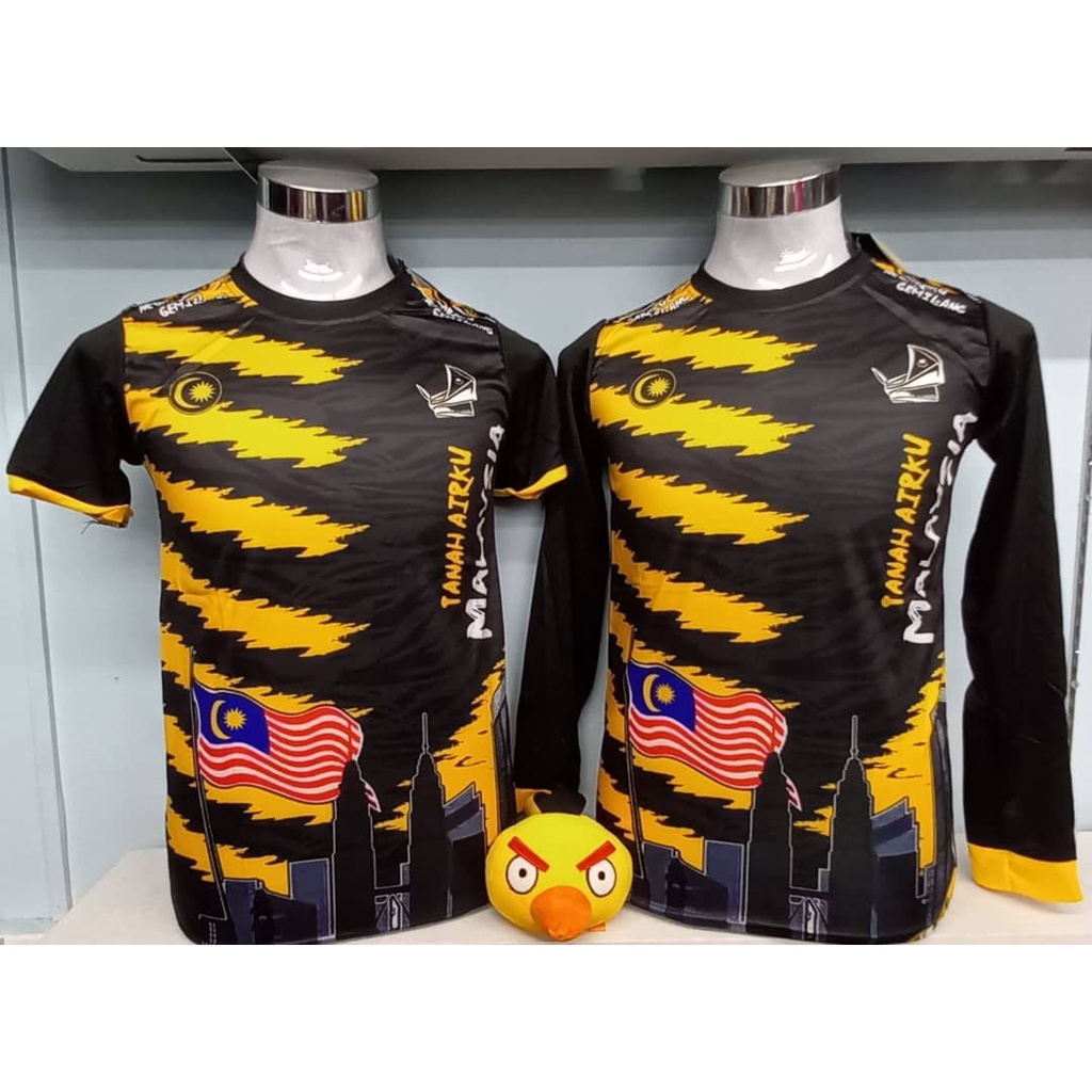 New Ready Stock Malaysia Jersey Harimau Malaya Lengan Pendek Panjang Dewasa Baju Sahaja Shopee 7588