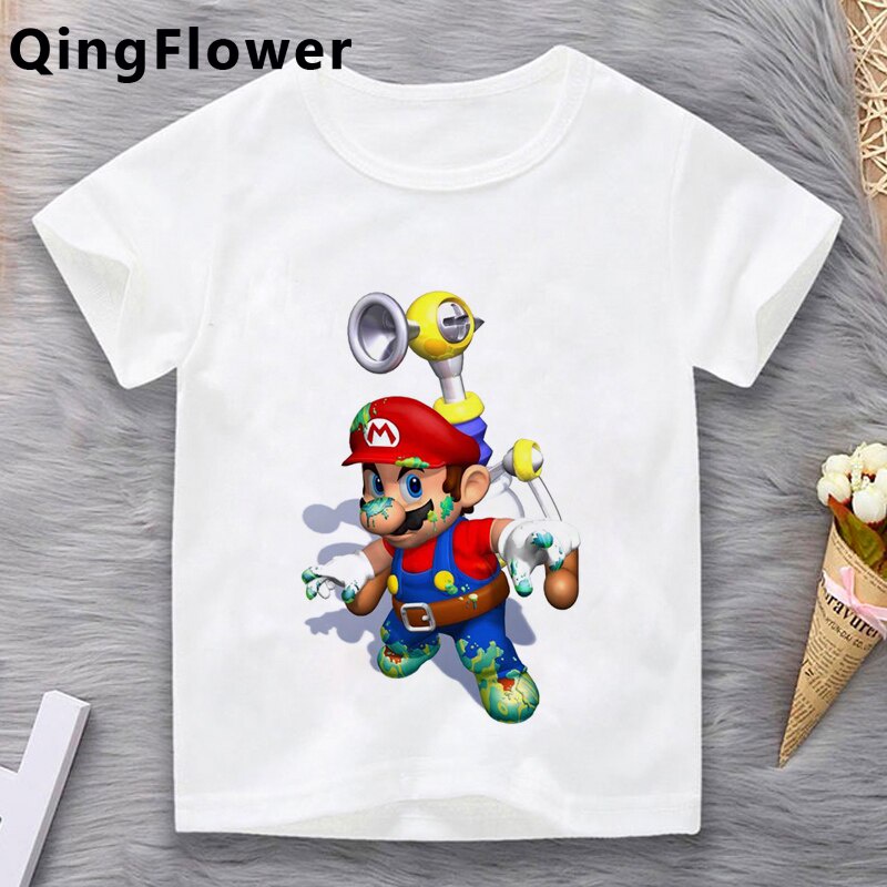 Super Mario teenage enfant tshirt designer e girl aesthetic enfant ...