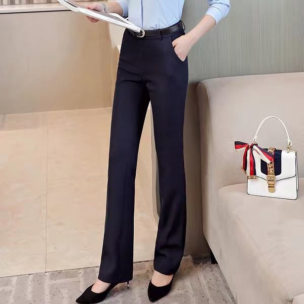 New style black pants women professional work pants casual
