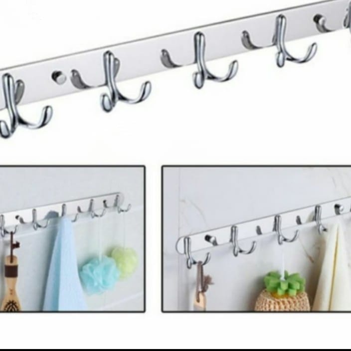 GANTUNGAN 5-hook Stainless Clothes Hanger 1241-capstock Clothes Hanger ...