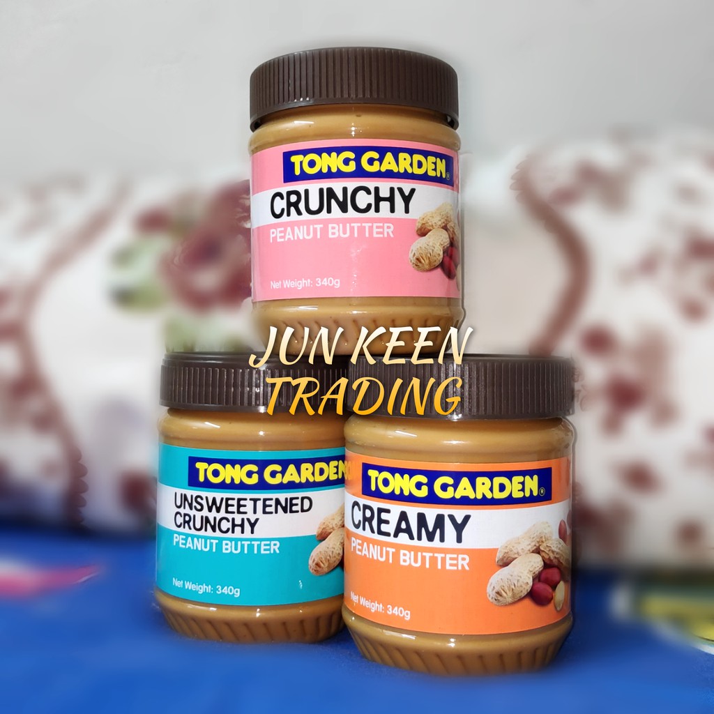 TONG GARDEN Peanut Butter (340g) Creamy / Crunchy / Unsweetened
