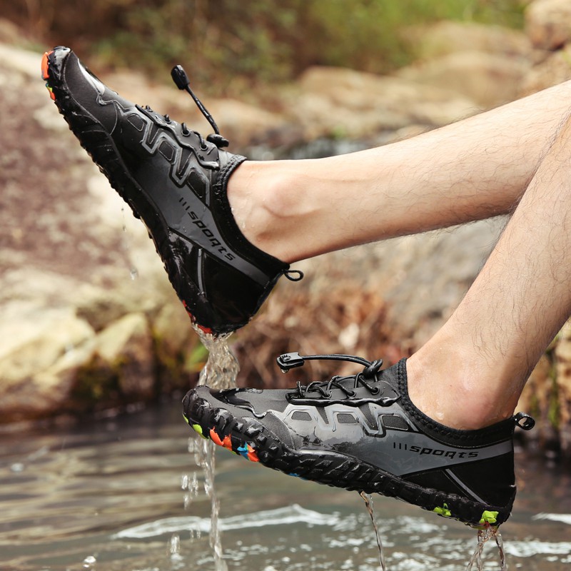 Kasut Hiking Mendaki Memancing Tahan Lasak Lelaki Perempuan Aqua Shoes ...